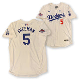 Freddie Freeman Autographed Dodgers 2024 World Series Nike White Jersey MLB COA