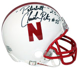 JASON & CHRISTIAN PETER BROS SIGNED NEBRASKA CORNHUSKERS MINI HELMET COA