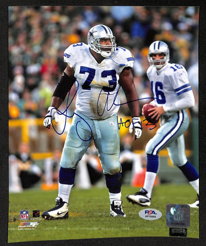 Larry Allen HOF Signed/Inscribed 8x10 Photo Dallas Cowboys PSA/DNA 203961