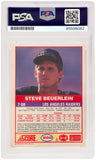 Steve Beuerlein Signed Raiders 1989 Score Football Rookie Trading Card #20 - PSA