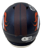 Ed McCaffrey Signed Denver Broncos Mini Helmet (Beckett) 49ers Christian's Dad