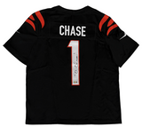 Ja'Marr Chase Autographed Bengals Black Nike Vapor Limited Jersey Beckett