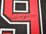 CHICAGO BULLS DENNIS RODMAN AUTOGRAPHED SIGNED BLACK JERSEY JSA STOCK #215735