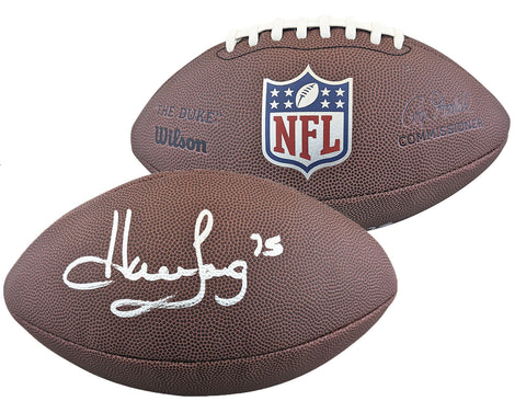 Raiders Howie Long Authentic Signed Wilson Replica Duke Nfl Football BAS Wit