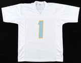 Quentin Johnston Signed San Diego Chargers Jersey (Beckett) 2023 1st Rnd Pick WR