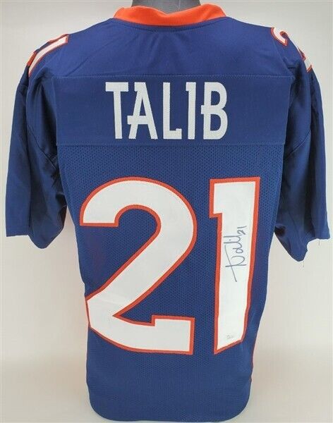 Aqib Talib Signed Denver Bronco Jersey (JSA COA) 5xPro Bowl (2013-2017) Def Back