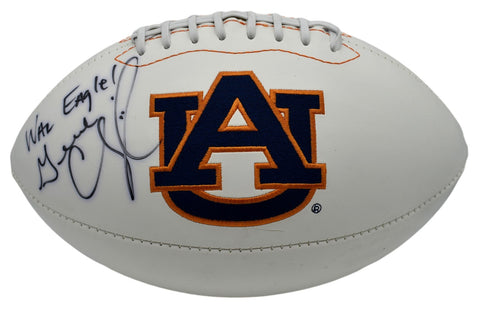 Gene Chizik Signed/Autographed Auburn Tigers Logo Football JSA 212860