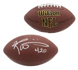 Ricky Williams Signed Miami Dolphins Super Grip Composite Leather Football- 420