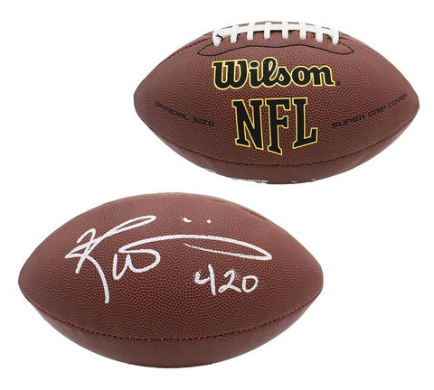 Ricky Williams Signed Miami Dolphins Super Grip Composite Leather Football- 420