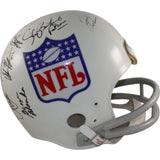 Blanda Brodie Krause +10 Autographed NFL Alumni F/S 2-Bar Helmet Beckett 55421