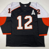 Autographed/Signed SIMON GAGNE Philadelphia Black Jersey JSA COA Auto