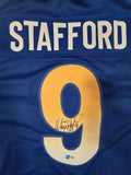 MATTHEW STAFFORD SIGNED AUTOGRAPHED CUSTOM XL PRO STYLE JERSEY BECKETT QR