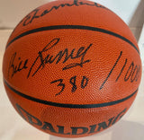 Wilt Chamberlain & Bill Russell Dual Autographed NBA Basketball LE/1000 JSA LOA