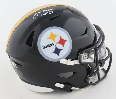 Joe Greene Signed Steelers Mid-Size SpeedFlex Helmet Inscribed HOF 87 - Beckett