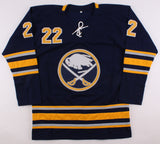 Johan Larsson Signed Sabres Jersey (Beckett COA) Playing career 2010-2022