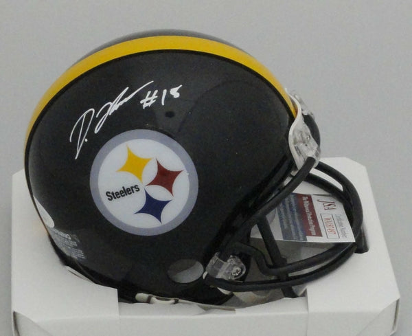 Steelers Receiver DIONTE JOHNSON Signed Riddell Mini Helmet AUTO - JSA ~~ SALE