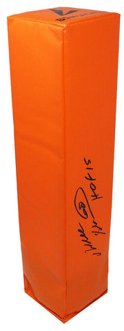 Will Shields (CHIEFS) Signed Orange Endzone Football Pylon w/HOF'15 (SS COA)