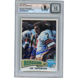Joe Theismann Autographed 1975 Topps #416 Slabbed Trading Card Beckett 50348