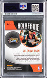 76ers Allen Iverson Signed 2020 Panini Mosaic Holofame #1 Card PSA/DNA Slabbed