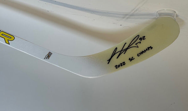 Gabriel Landeskog Autographed/Inscribed "2022 SC Champs" Stick Fanatics COA