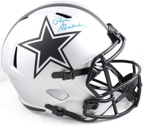 Roger Staubach Autographed Dallas Cowboys F/S Rave Speed Helmet - Beckett W Holo