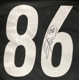 Hines Ward Signed Custom Black Pro-Style Football Jersey JSA ITP