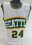 Spencer Haywood Signed Seattle Supersonics Jersey Inscribed "HOF 15" (JSA COA)
