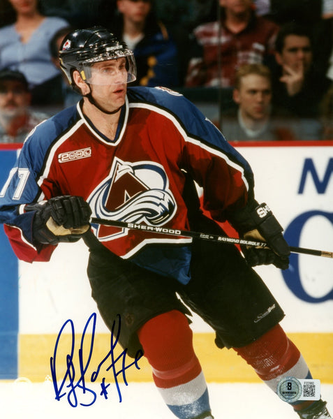 Ray Bourque Autographed/Signed Colorado Avalanche 8x10 Photo Beckett 57745