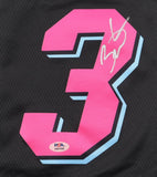 Dwyane Wade Signed Heat Nike Authentic Miami Vice Jersey (PSA) 3xNBA Champion