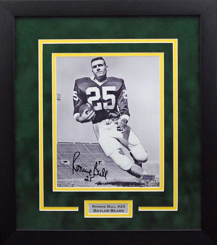 RONNIE BULL AUTOGRAPHED BAYLOR BEARS FRAMED 8x10 PHOTO COA