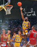 James Worthy Autographed/Inscribed HOF '03 Los Angeles Lakers 8x10 Photo PSA/DNA