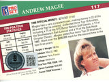 Andrew Magee Autographed 1991 Pro Set #117 Trading Card Beckett 44874