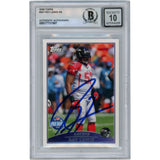 Ray Lewis Autographed/Signed 2009 Topps #307 Slabbed Trading Card Beckett 50026