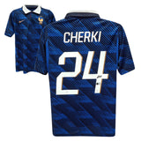 Rayan Cherki Signed France Soccer Jersey #24 with Beckett COA