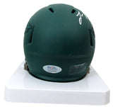 Lane Johnson Signed/Autographed Green Rave Mini Helmet Eagles PSA/DNA 193554