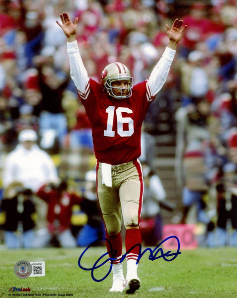 Joe Montana Autographed San Francisco 49ers 8x10 Photo Beckett 46433