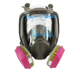 Aaron Paul and Bryan Cranston Signed Breaking Bad Costume Gas Mask