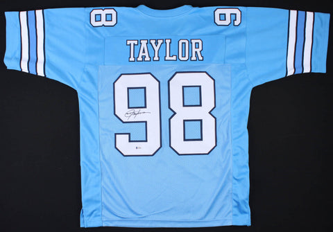 Lawrence Taylor Signed North Carolina Tar Heels Jersey (Beckett) N.Y. Giants L.B