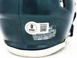 JALEN CARTER AUTOGRAPHED EAGLES GREEN SPEED MINI HELMET BECKETT WITNESS 229519