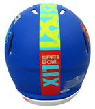 Saquon Barkley Signed Blue SB LIX Full Size Authentic Helmet Eagles PSA 195228