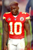 Tyreek Hill Signed Kansas City Chiefs Jersey (Beckett) 8xPro Bowl W.R.