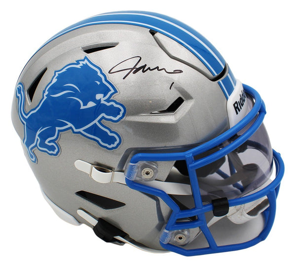 Jameson Williams Signed Detroit Lions Speed Flex Mid-Size NFL Midi Helmet