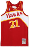 FRMD Dominique Wilkins Hawks Signed Mitchell & Ness 1986 Hardwood Jersey w/Insc