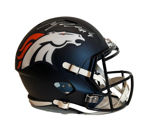 Talanoa Hufanga Autographed Full-Size Denver Broncos Replica Helmet BAS COA