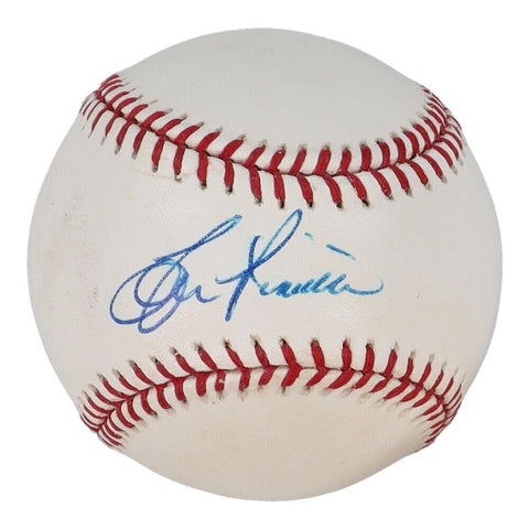 Lou Piniella Signed OML Baseball (Beckett) Indians, Royals, Yankees as a Player
