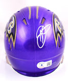 Odell Beckham Jr. Autographed Baltimore Ravens Flash Speed Mini Helmet- Beckett