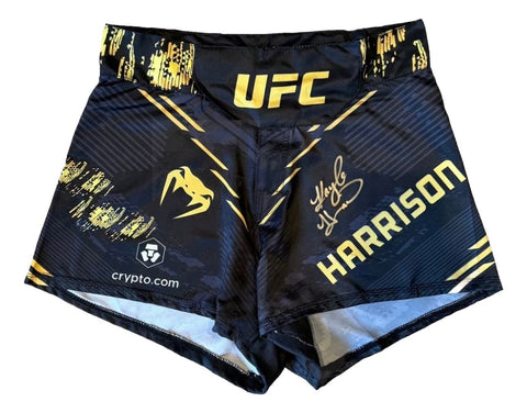 Kayla Harrison Signed Black UFC Venom Fight Trunks PSA/DNA