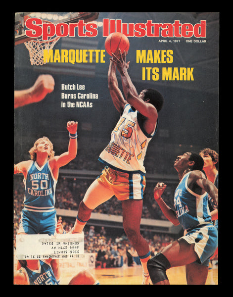 Butch Lee Autographed Signed Sports Illustrated Cover Marquette SKU #238045