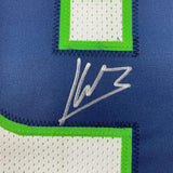 Framed Autographed/Signed Kenneth Walker 33x42 Seattle White Jersey BAS COA