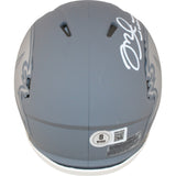 Mike Alstott Autographed Tampa Bay Buccaneers Slate Mini Helmet Beckett 50212